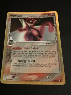 Pokemon TCG Mewtwo Delta Species Holo Rare 12/113 70 HP English - Image 2
