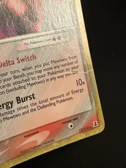Pokemon TCG Mewtwo Delta Species Holo Rare 12/113 70 HP English - Image 3