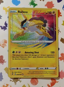 Pokemon TCG Raikou 050/185 Amazing Rare Vivid Voltage Holo English 2020 - Image 1