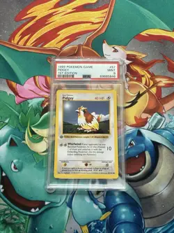 1999 Pokemon Pidgey Base Set 1st Edition Shadowless 57/102 PSA 9 - Image 1