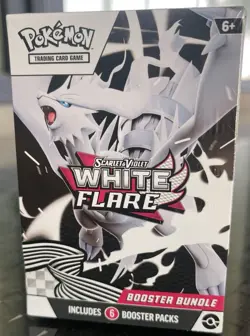 Pokemon Scarlet & Violet White Flare Booster Bundle Box Reshiram 6 Boosters - Image 2