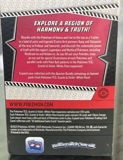 Pokemon Scarlet & Violet White Flare Booster Bundle Box Reshiram 6 Boosters - Image 4