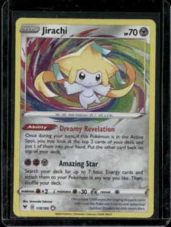 Jirachi 119/185 Amazing Rare Vivid Voltage Pokemon Holo Near Mint - Image 1