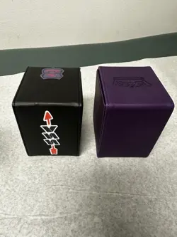 Pokemon Deckbox *2 Lot Purple Gengar Black Pikachu - Image 5