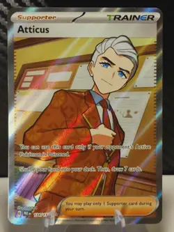 Pokemon Atticus Full Art Trainer 134/131 Prismatic Evolutions - Image 1