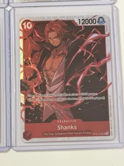 Shanks OP09-004 Premium Booster The Best Vol. 2 - 4 Foil Card Play Set One Piece - Image 5