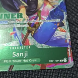 One Piece Card Sanji EB01-014 Tournament Pack 2025 Vol.1 Winner Promo English - Image 5