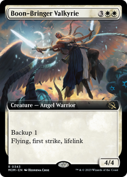 Boon-Bringer Valkyrie (Extended Art) FOIL March of the Machine NM CARD ABUGames - Image 1