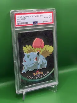 Ivysaur FOIL Card - PSA 10 GEM MINT, Pop *24* - Pokemon 1999 Topps TV Edition - Image 2