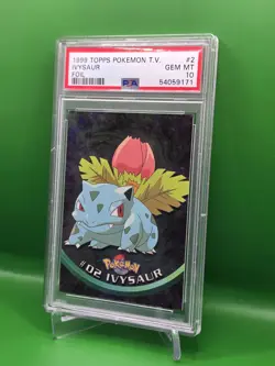 Ivysaur FOIL Card - PSA 10 GEM MINT, Pop *24* - Pokemon 1999 Topps TV Edition - Image 3