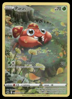 Pokemon Cards Paras GG32/GG70 Crown Zenith Galarian Gallery Holo NM - Image 1