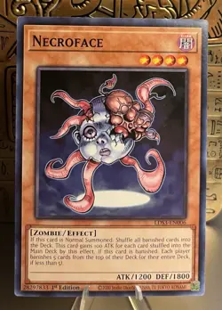 Necroface LDS3-EN006 Legendary Duelists: Season 3 1st Ed. Yugioh! NM Common - Image 1