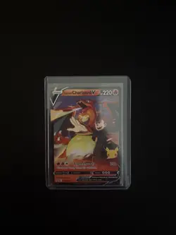 Pokemon Celebrations 25th Anniversary Lance's Charizard V SWSH133 Promo Card - Image 1