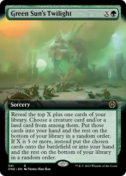 Green Sun's Twilight (Extended Art) FOIL Phyrexia: All Will Be One NM ABUGames - Image 1