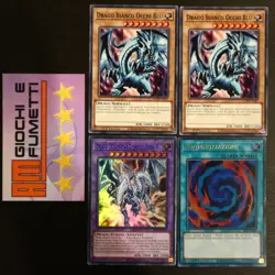 LOTTO 4 CARTE DRAGO BIANCO OCCHI BLU in italiano YUGIOH rarita MISTE yu-gi-oh! - Image 1