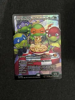 Michelangelo, Weirdness to 11 Showcase Teenage Mutant Ninja Turtles Foil MTG NM - Image 1