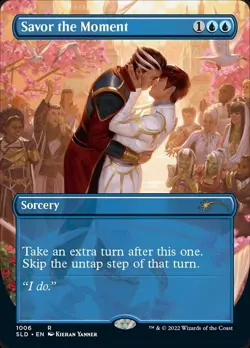 MTG Savor the Moment (1006) - Borderless, NM-Mint, English Secret Lair Drop Seri - Image 1