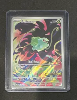 Pokemon TCG Bulbasaur 133/132 Illustration Rare Holo Me01:Mega Evolution stamped - Image 1