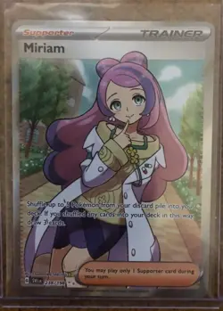 Pokemon - Miriam - Scarlet & Violet 238/198 Full Art Trainer - Free Shipping - Image 1
