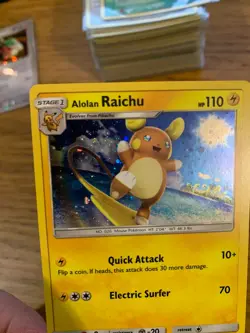 NM! Raichu SM65 Sun & Moon Cosmos Holo Black Star Promo Pokemon Card! - Image 3