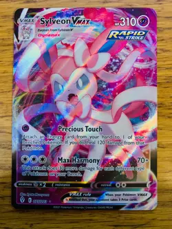 NM! Sylveon VMAX (075/203) Evolving Skies Holo Ultra Rare Pokemon Card! - Image 1