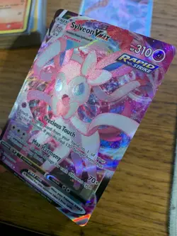 NM! Sylveon VMAX (075/203) Evolving Skies Holo Ultra Rare Pokemon Card! - Image 4