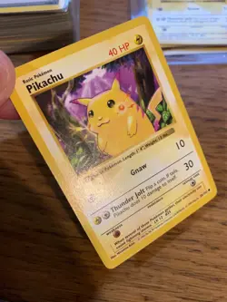 MP! Shadowless Red Cheeks Pikachu (58/102) Base Set Pokemon Card! FAST P&P! - Image 3