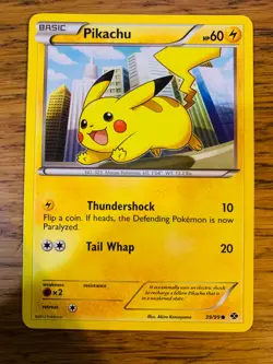 NM! Pikachu (39/99) Next Destinies Non Holo Common Pokemon Card! - Image 1