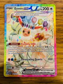 NM! Eevee ex (167/131) Prismatic Evolutions Special Illustration Pokemon Card! - Image 1