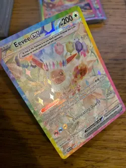 NM! Eevee ex (167/131) Prismatic Evolutions Special Illustration Pokemon Card! - Image 3