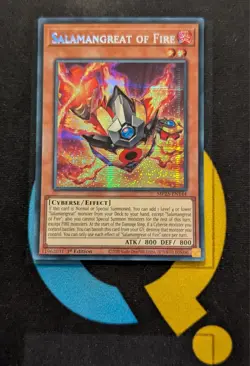 MP25-EN144 Salamangreat of Fire Prismatic Secret Rare 1st Edition YuGiOh - Image 1
