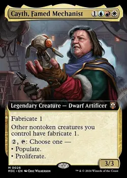 Magic The Gathering MTG CAYTH, FAMED MECHANIST EXTENDED ART Modern Horizons 3 NM - Image 1