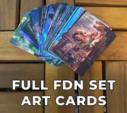 Magic the Gathering Foundations MTG Art Cards – Complete 54-Card Set (No Stamp) - Image 2