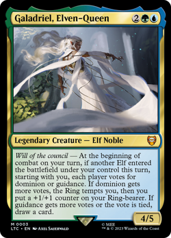 Galadriel, Elven-Queen FOIL LOTR: Tales of Middle-earth CMDR NM - Image 1