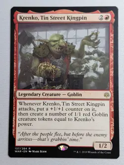 Krenko, Tin Street Kingpin War of the Spark Regular - Image 1