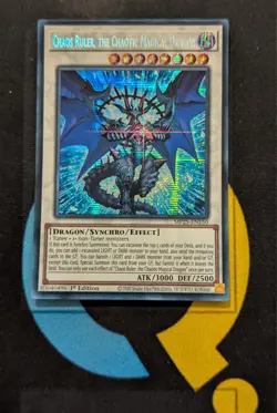 MP25-EN150 Chaos Ruler, the Chaotic Magical Dragon Prismatic Secret Rare YuGiOh - Image 1