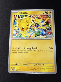 Pikachu SVP 225 - Pokemon TCG Black Star Promo World Championship 2025 Stamp NM - Image 1