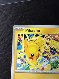 Pikachu SVP 225 - Pokemon TCG Black Star Promo World Championship 2025 Stamp NM - Image 2