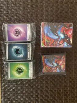 Pokemon TCG Charizard Deck Box & Matching Sleeves & Energy Packs of 100 - Image 2