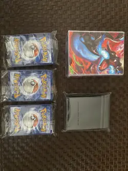 Pokemon TCG Charizard Deck Box & Matching Sleeves & Energy Packs of 100 - Image 3