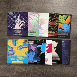 Pokemon TCG Elite Trainer Box ETB PLAYER'S GUIDE Lot of 11 Books - Image 1