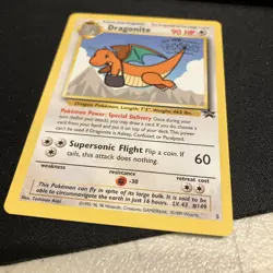 Dragonite 5 Black Star Movie Promo Stamped WB First Movie WOTC 5 Pokemon - Image 2