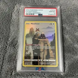 Pokemon Hoothoot TG12 Astral Radiance PSA 10 Ultra Rare Full Art Holo LOW POP - Image 1