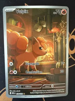 Pokemon Card TCG: Vulpix 138/132 ME:01 Mega Evolutions - Illustration Rare - NM - Image 1