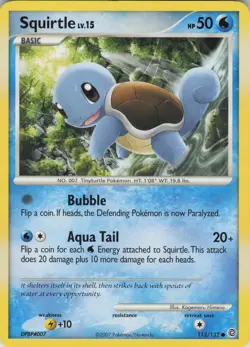 Squirtle 112/132 Common Secret Wonders Pokemon Lightly Played - Image 1