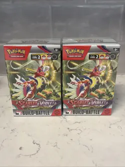 2x Pokemon Scarlet & Violet Base Set Build & Battle Boxes Factory Sealed - Image 1