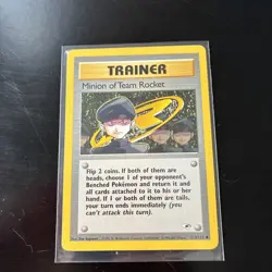 Pokemon Minion of Team Rocket 113/132 Gym Heroes 2000 WOTC Vintage - Image 1