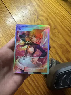 Pokemon TCG Mars 154/156 SM Ultra Prism Full Art Holo Ultra Rare English 2018 - Image 2