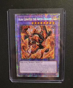Yu-Gi-Oh Alba-Lenatus the Abyss Dragon DIFO-EN035 Starlight Rare 1st Edition NM - Image 1