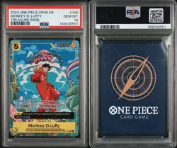 2024 ONE PIECE OP08-TWO LEGENDS TREASURE RARE #109 MONKEY D. LUFFY PSA 10 - Image 3